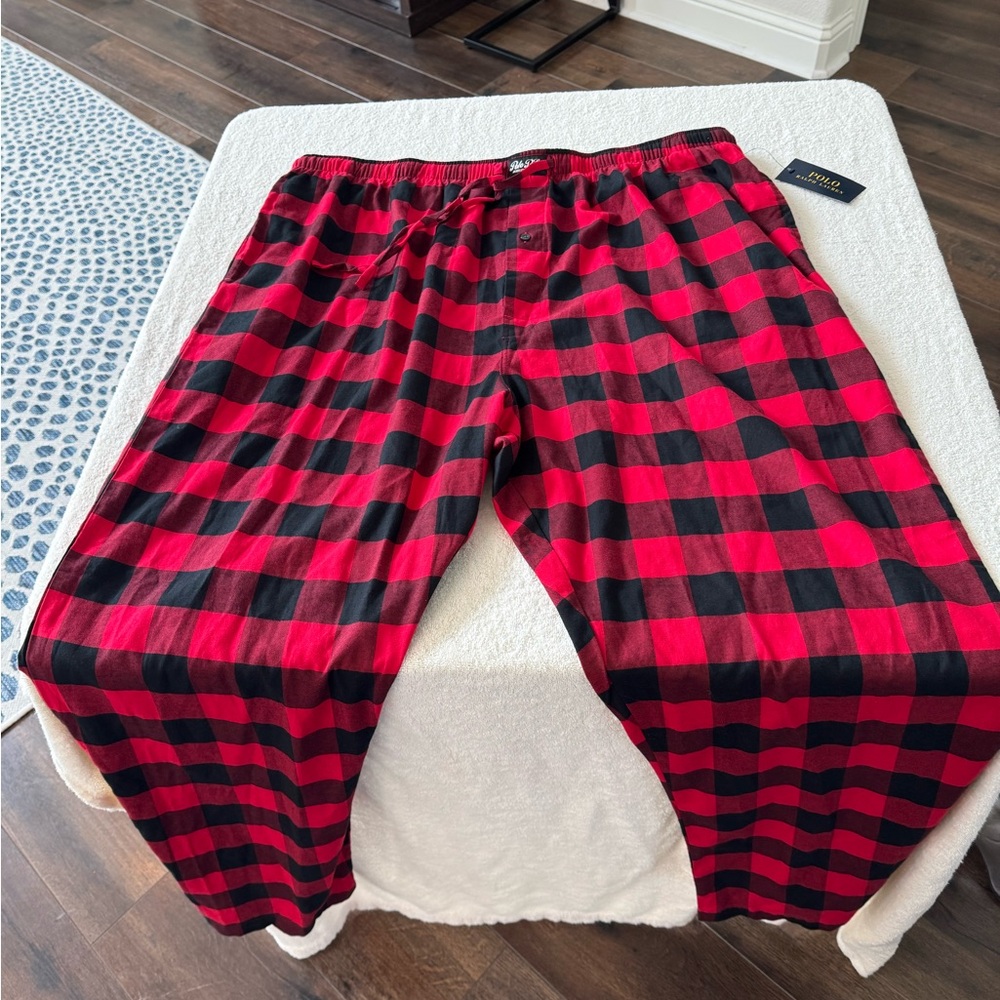 Ralph Lauren Red and Black Checkered Pants